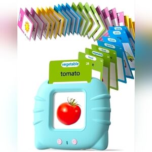 Talking Flash Cards for Toddlers ~  Montessori Language Learning ~ Blue